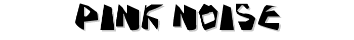 Pink Noise font